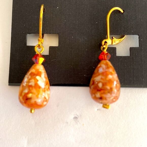 Dabby reid rust cream color gold sparkle gold color clasp - Picture 2 of 2